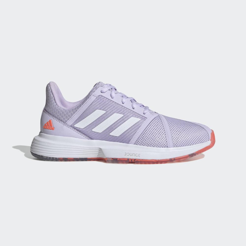 Adidas Women's CourtJam Bounce Tennis Shoes Coral/Purple Ireland EF2764